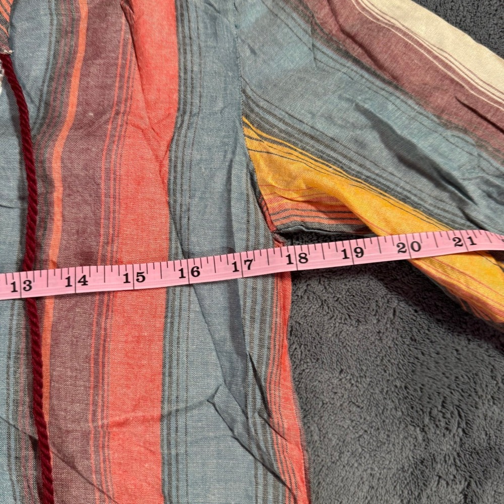 Panhandle Women's Striped Western Boho Tunic Top Medium NWT Rayon 3/4 Sleeve - Picture 11 of 13